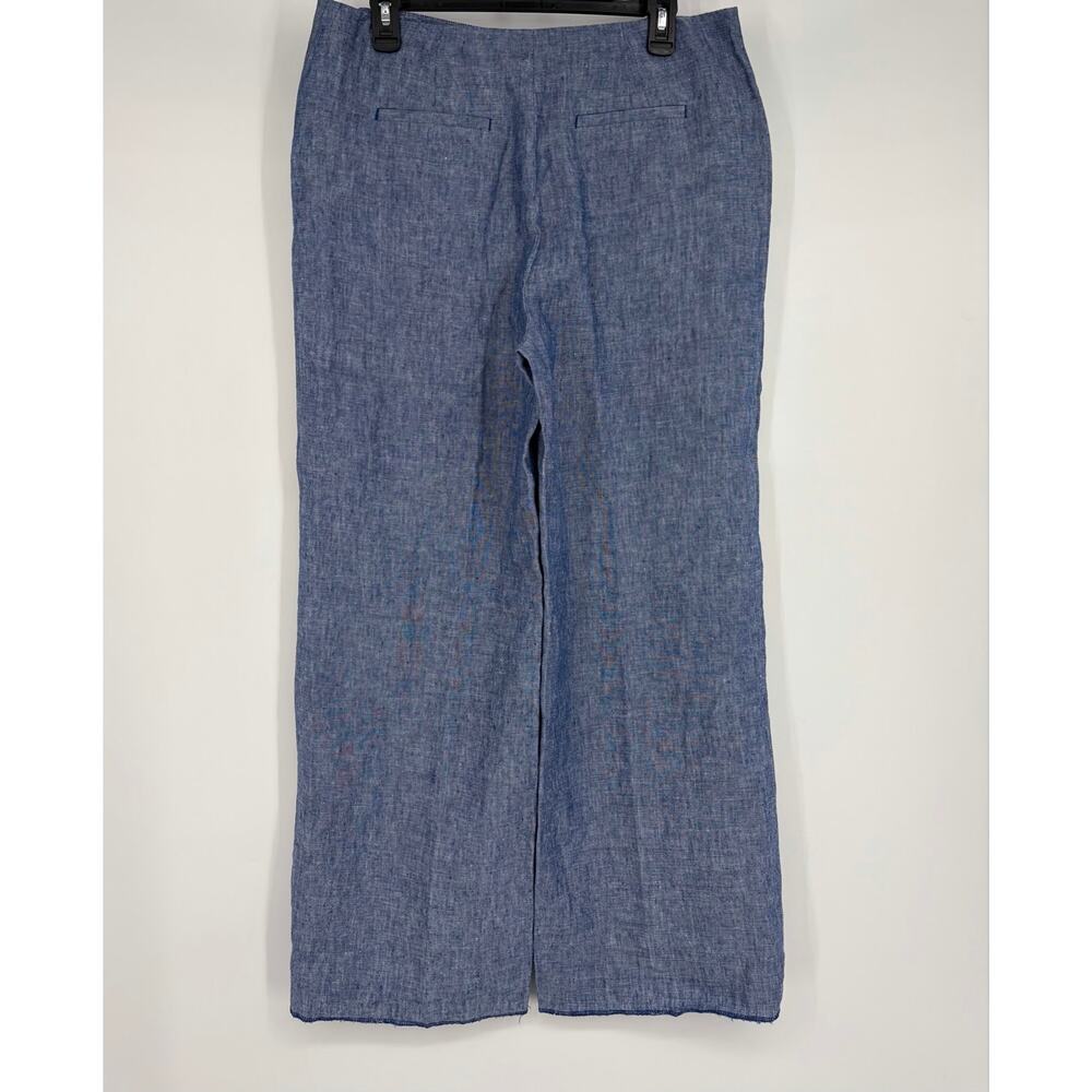 Boden Falmouth Linen Wide Leg Sailor Trousers Chambray - Picture 7 of 11